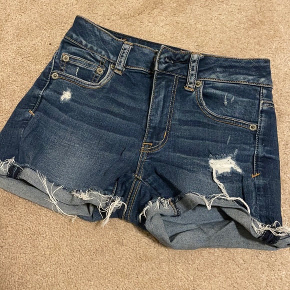American Eagle High Waisted Denim Shorts - Picture 1 of 2